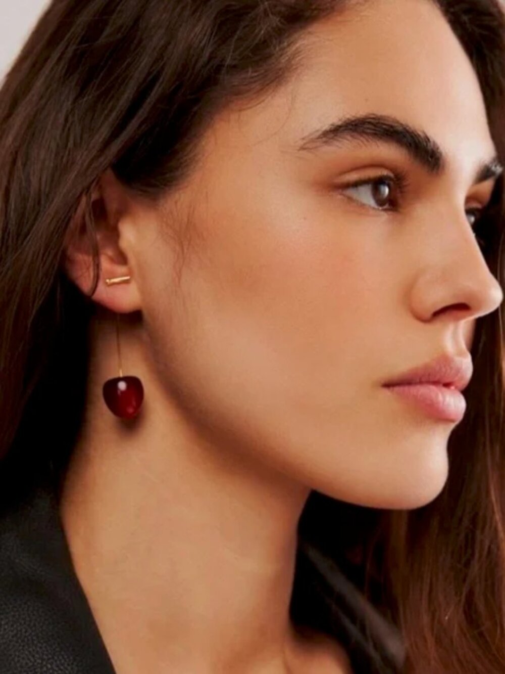 Anthropologie Cherry Drop Earrings